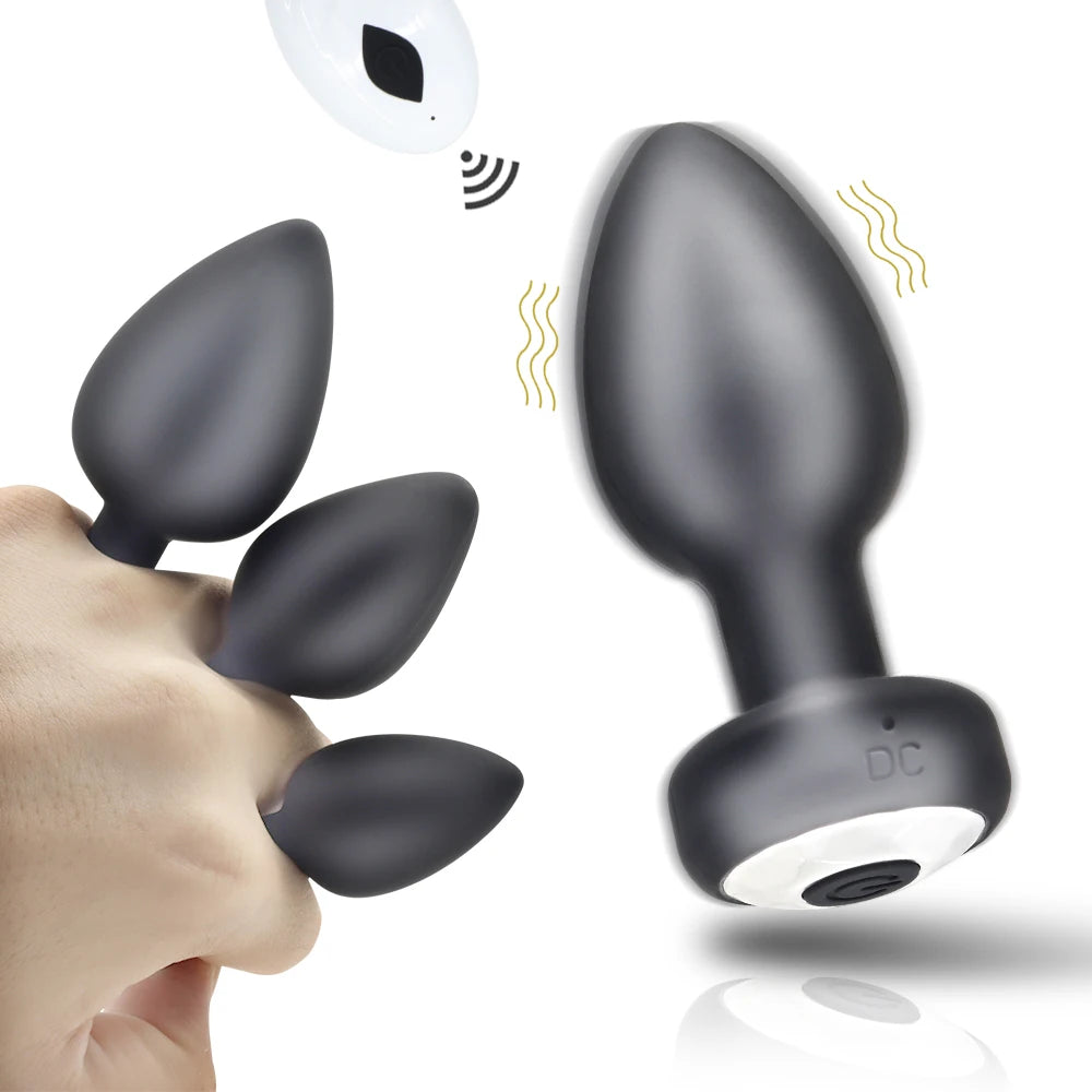 Butt Plug Vibrator Wireless Remote Control Prostate Massager Stimulator Vagina Masturbator Adult Supplies Masturbate Sex Toys