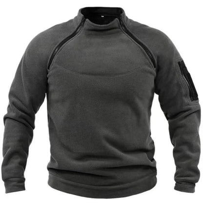 Men's Stand-Collar Fleece Sweatshirt