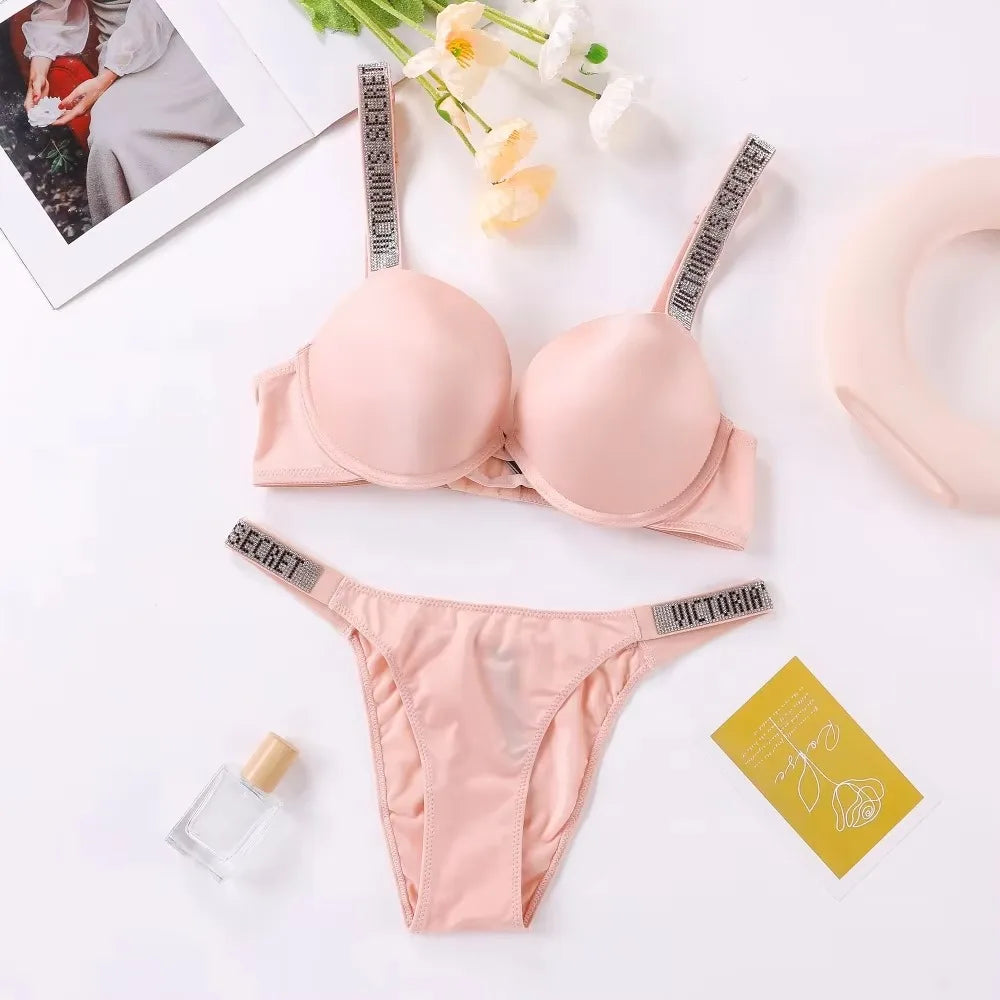 Women's Seamless Underwire Bra & Panty Set