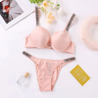 Women's Seamless Underwire Bra & Panty Set