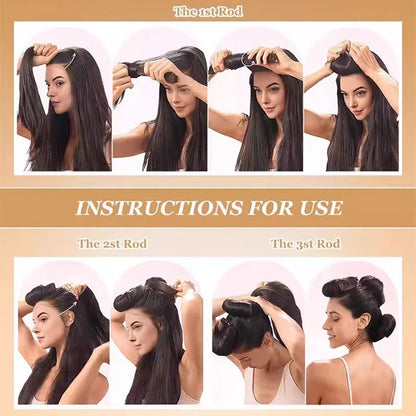 5pcs Heatless Curling Iron Headband With Sleep Cap Soft Curling Iron Sleeping Curler Styling Tool