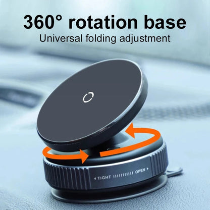 Vacuum Magnet Bracket Upgraded Version Multi-angles Adjustment Strong Magnetic Suck Design Foldable Car Navigation Phone Holder