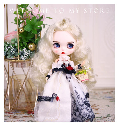 ICY DBS Blyth Doll 1/6 Clothing Joint Body Princess Dress Casual Clothing Toy Gift