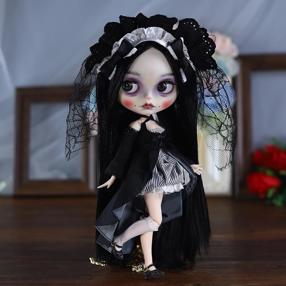 ICY DBS Blyth 1/6 Doll Hand drawn Set Zombie Set Long Eyelash Sleeping Eye Doll Set SD