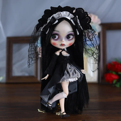 ICY DBS Blyth 1/6 Doll Hand drawn Set Zombie Set Long Eyelash Sleeping Eye Doll Set SD