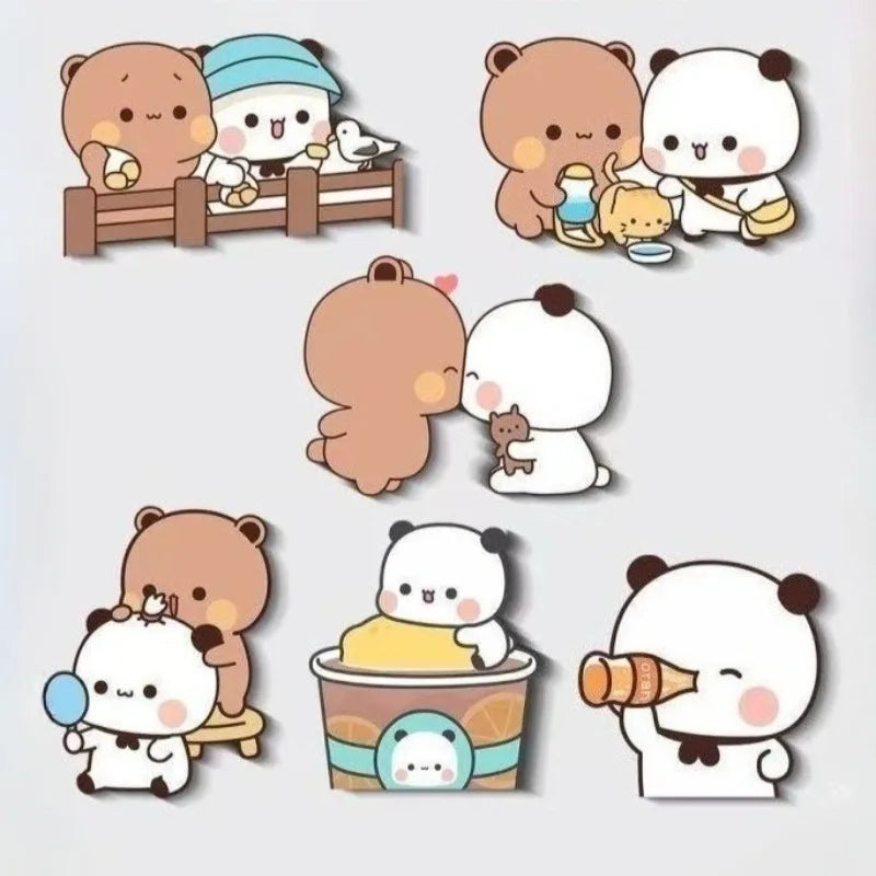 Cute Bubu Dudu Fridge Magnets Kawaii Panda Yier Refrigerator Magnets Sticker Home Decor Sticker Creative Anime Home Accessories