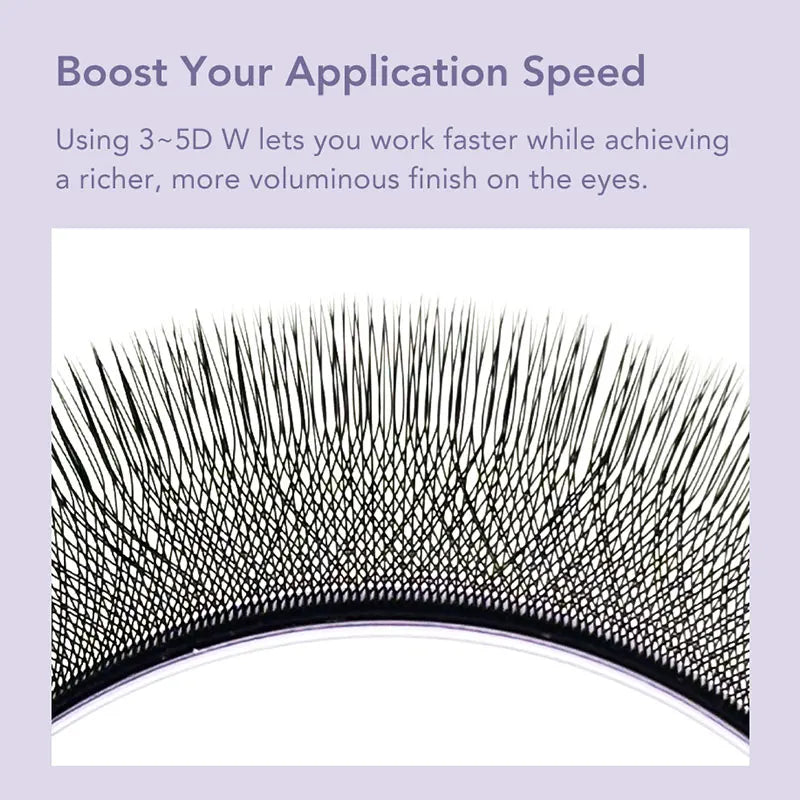 DIYDAY L / LU(M) / N 3D 4D 5D W Shape Eyelash Extension W Style Faux Mink Eyelashes Premade Volume Fan Lashes Supplies