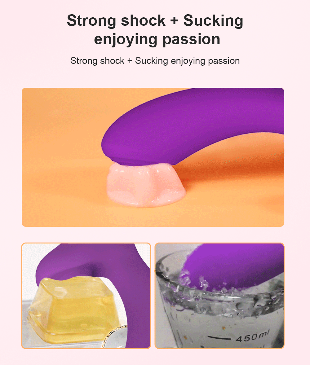 Vibrator For Women 2 In 1 Clitoral Sucking Clitoris Stimulator G-Spot Powerful Vibro Dildo Wand Female Clit Sucker Adult Sex Toy