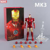 ZD Toys Iron Man Action Figure Joint Movable MK1 MK3 MK6 MK7 MK42 MK45 MK50 MK85 MK17 MK33 MK39 Adult Collection Figure Gift