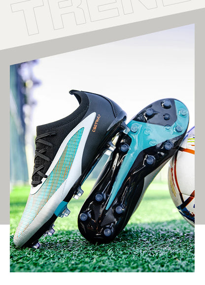 New Men Football Boots Sport Adult Long Spikes Soccer Shoes Training Outdoor Cleats Breathable Non Slip Boys Match Comfortable