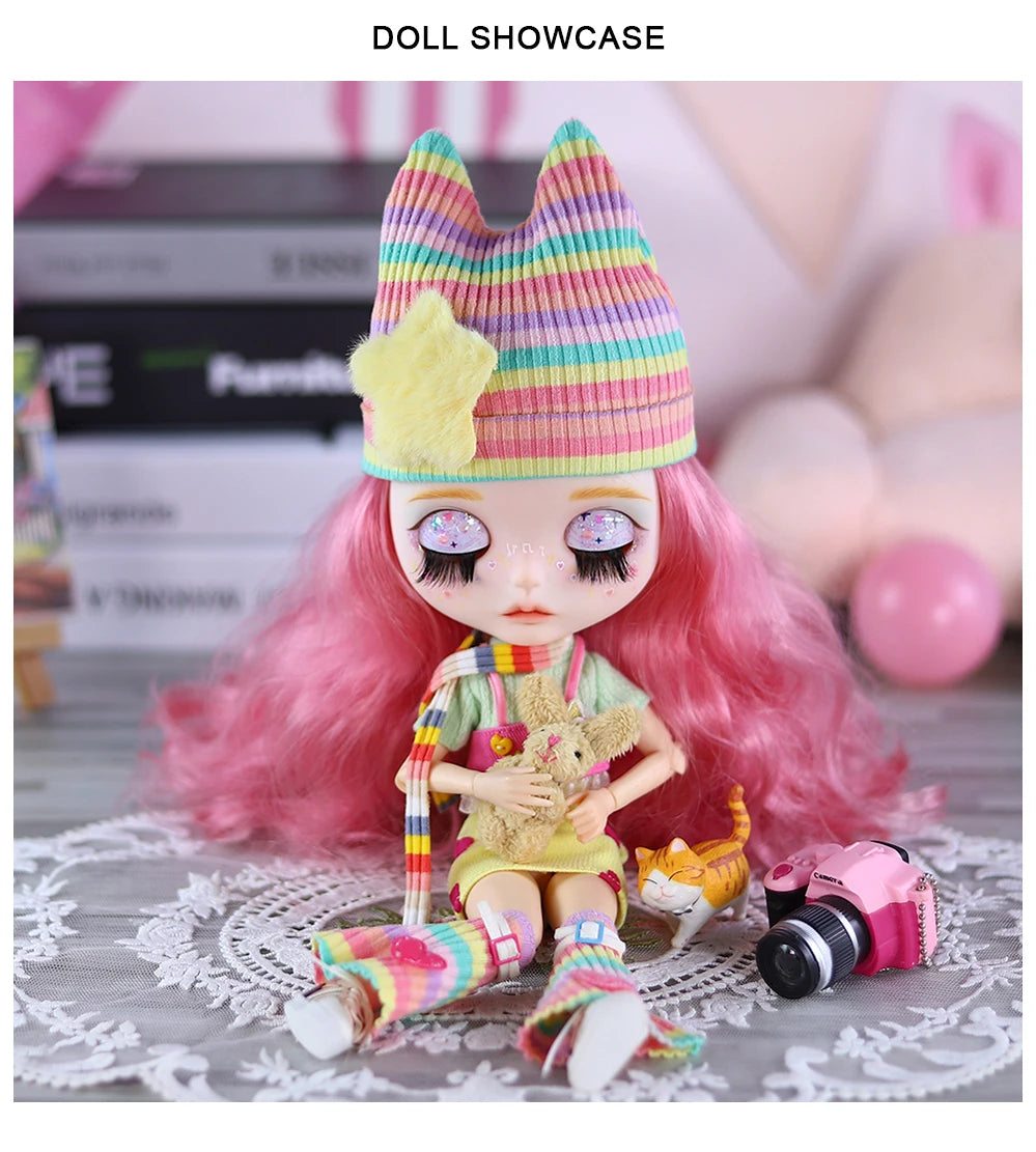 ICY DBS Blyth 1/6 doll hand-painted set dopamine girl double eyelid long eyelashes sleeping eyes doll set SD