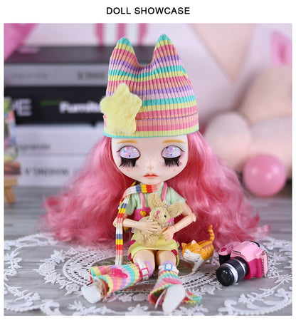 ICY DBS Blyth 1/6 doll hand-painted set dopamine girl double eyelid long eyelashes sleeping eyes doll set SD
