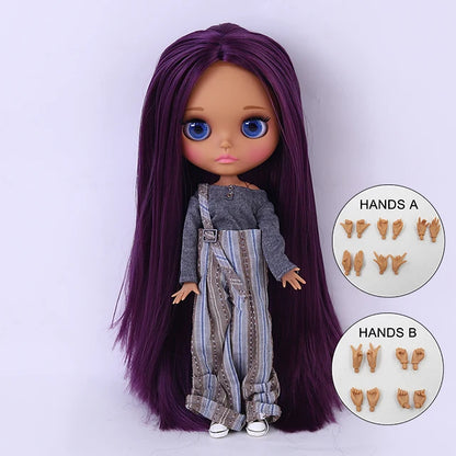 ICY DBS Blyth Doll BJD Joint Body dark Skin Set 1/6  30cm Girl  Gift Anime SD