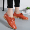 Women's Genuine Leather Loafers — Soft Pointed Toe Flats