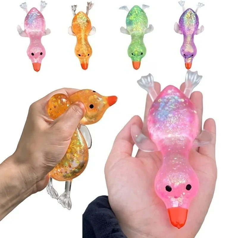 Squishy Antistress Duck Fidgets Toys Cute Goose Animals Vent Toys for Kids Adults Decompression Stretch Toys Friends Best Gift