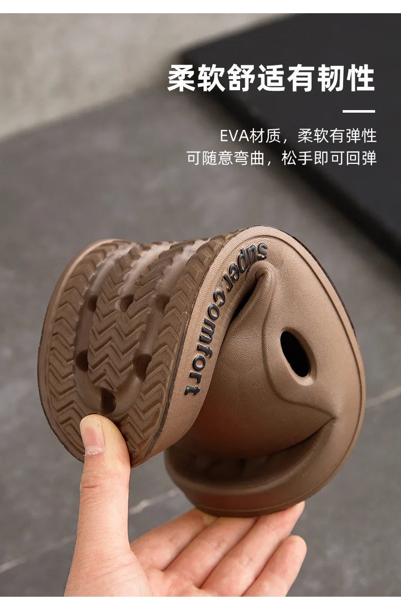 Fashion Men's Summer Ligtweight EVA Indoor Home Sandals Slippers Shoes Men Slippers Outdoor Students Women Comfortable Slides