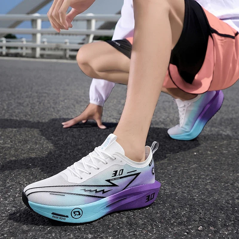 Men's Running Shoes Outdoor Luxury shoes Cushioning Race Breathable Couple Off-road Sneakers Non-Slip Mesh Trainer Shoes Fashion
