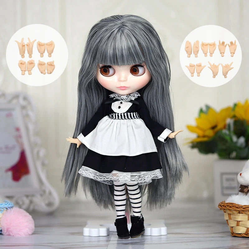 ICY DBS Blyth doll 1/6 Anime Doll joint body white Skin glossy face Special Combo with clothes, shoes and hands 30cm BJD TOY