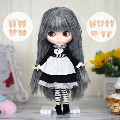 ICY DBS Blyth doll 1/6 Anime Doll joint body white Skin glossy face Special Combo with clothes, shoes and hands 30cm BJD TOY