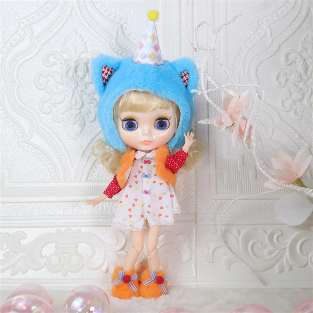 ICY DBS Blyth doll White Skin Glossy face Matte face Joint body with hand set A&B 1/6 bjd suitable diy makeup Special price