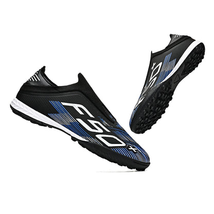 Unisex Adult TF Soccer Shoes Air-permeable PU Blended Fabric Dense Rubber Stud Anti-slip Wearproof Artificial Turf Daily Trainin
