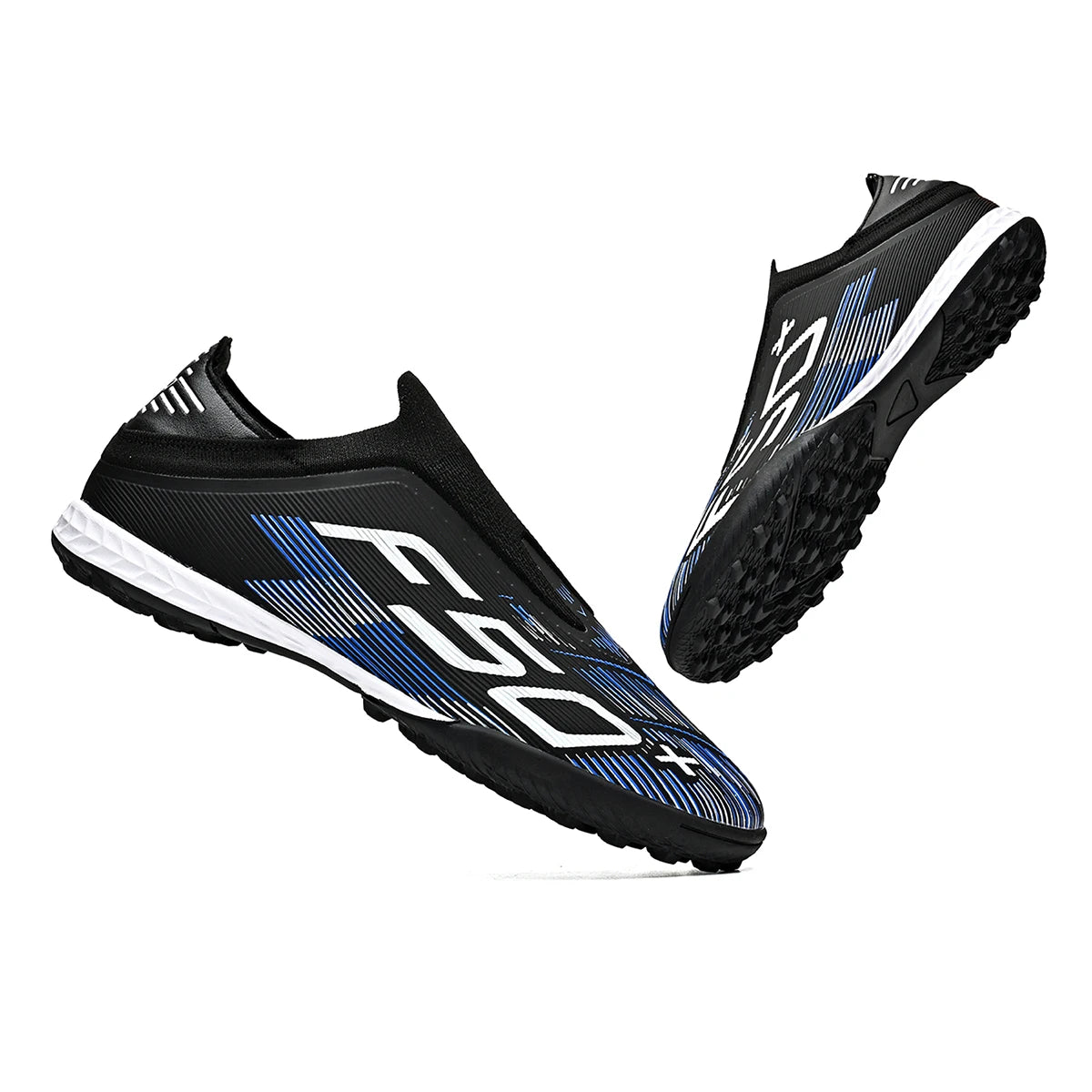 High Grip Unisex Soccer Trainers PU Woven Upper Rubber TF Studs Anti-Slip Breathable Men Outdoor Cleats