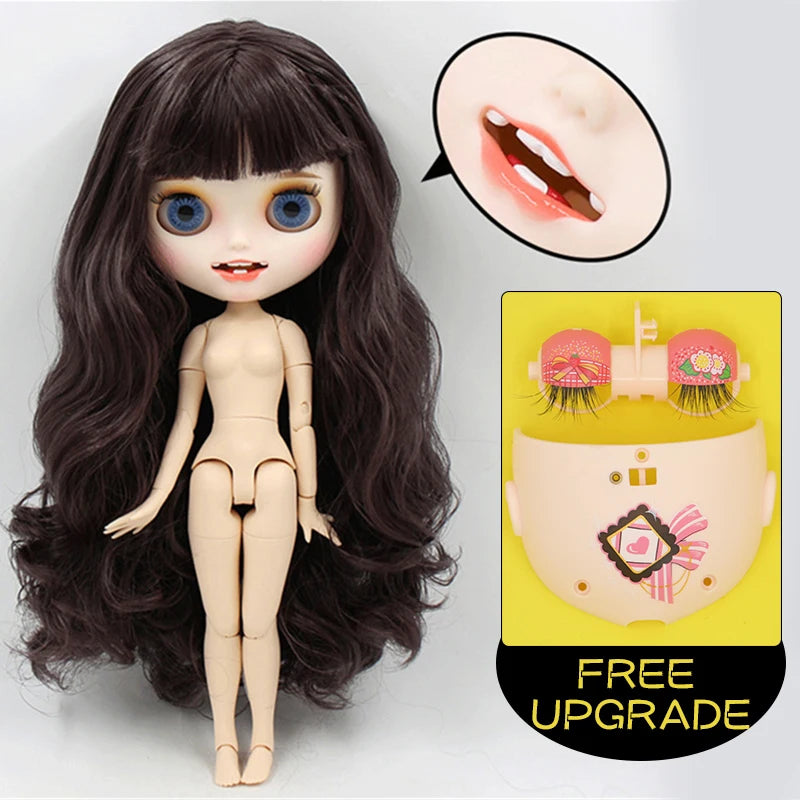 ICY DBS Blyth Doll 1/6 bjd ob24 toy joint body white skin custom doll customized face matte face 30cm toy girls gift