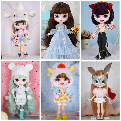 ICY DBS Blyth Doll 1/6 Clothing Joint Body Princess Dress Casual Clothing Toy Gift