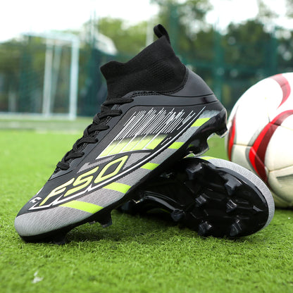 New Men Football Boots TF/FG Boys Non-Slip Soccer Shoes Unisex Ankle Match Sports Shoes Professional Comfortable Sneakers