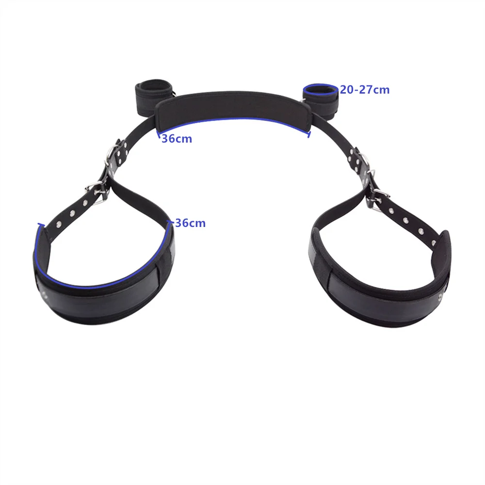 BDSM Sex Handcuffs Restraints Open Leg Ankle Cuffs SM Bondage Harness Bed Bandage Straps Slave Sex Toys Erotic Accessories Kits