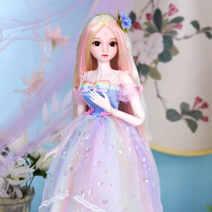 Special Price DBS 1/3 BJD Doll 62cm Height Mechanical Joint Body With Full Makeup Hair Eyes Clothes Toy Gift