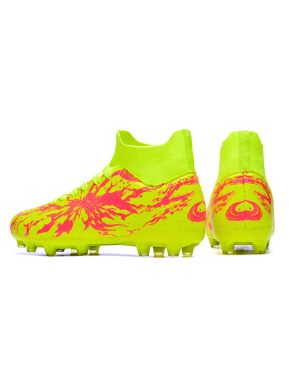 Match Focused AG FG Soccer Shoes High Density PU Fabric Solid TPU Stud Sturdy Structure For Amateur Natural Grass Competitions