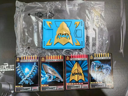 Original Bandai Kamen Rider Ryuki Csm Belt V Buckle Dragvisor Box Insert Card Ryuga Ouja Anime Collect ID Card Pack Boy'S Gift