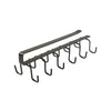 Wall-mounted Hat Storage Rack Iron Storage Hanger with 6 Hooks Portable Multi-functional Wardrobe Storage Hanger Door Hat Holder