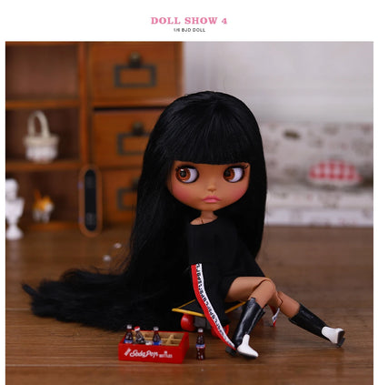 ICY DBS Blyth Doll BJD Joint Body dark Skin Set 1/6  30cm Girl  Gift Anime SD
