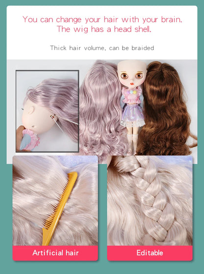 ICY DBS Blyth doll 1/6 Anime Doll joint body white Skin glossy face Special Combo with clothes, shoes and hands 30cm BJD TOY
