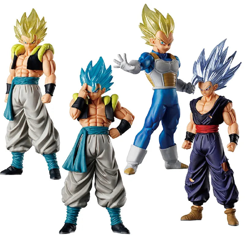 Bandai Gashapon Capsule Toys Dragon Ball Super Vegeta Gohan Gogeta Saiyan Series Anime Figure Doll Model Gifts Toys