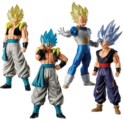Bandai Gashapon Capsule Toys Dragon Ball Super Vegeta Gohan Gogeta Saiyan Series Anime Figure Doll Model Gifts Toys