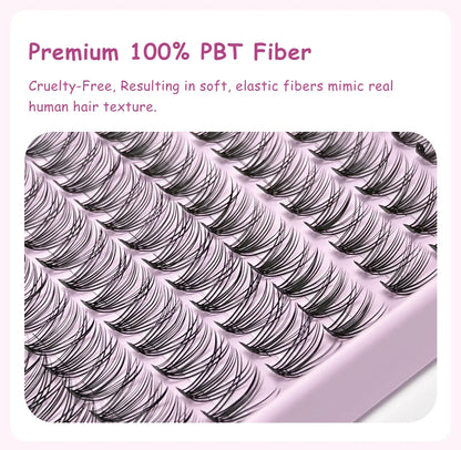 DIYDAY 20P/30P/40P/50P/60P/80P Lash Extension Cluster DIY Glue-free False Lash Clusters home DIY beauty tool eyelash