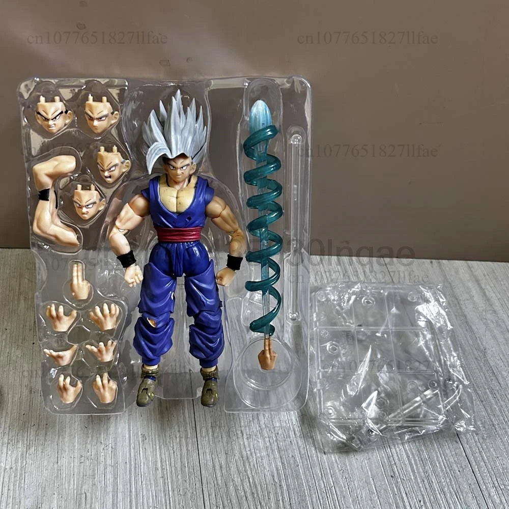 Dragon Ball Wild Beast Son Gohan Shf Exclusive CJ Edition Shf Son Gohan Beast Action Figure Model Toys Joint Movable Room Decor