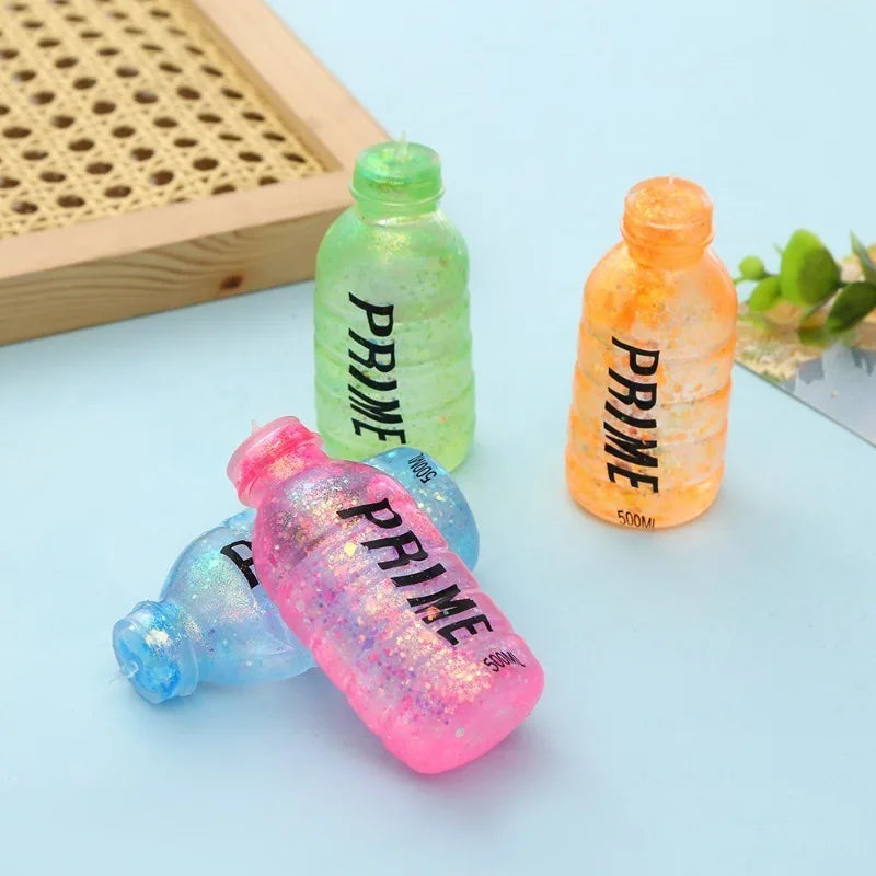 Tabas Squishy Beverage Bottle Squeeze Toy Soft Aurora Maltose Fidget Squishes Fun Stress Relief Sticky Toy Relieve Anxiety Gift