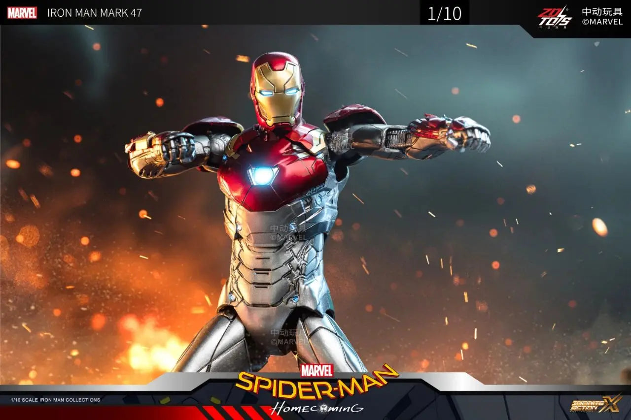 ZD Iron Man Figure Legends Iron Man Mk41 Mk47 Tank MK24 Iron Patriot 2.0 MK35 Red Snapper 1/10 Scale Iron Man Collections Gift