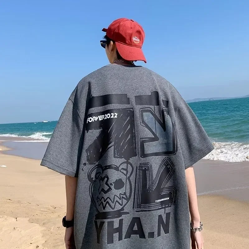 Men's Graffiti Print Short-Sleeve T-Shirt