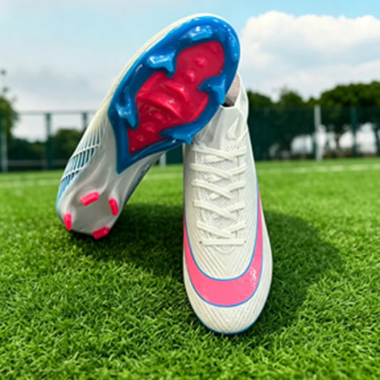 Men High‑Top Football Boots, Non‑Slip High‑Quality Soccer Cleats, Hot‑Selling Futsal Sneakers for Indoor & Outdoor Grass Matches