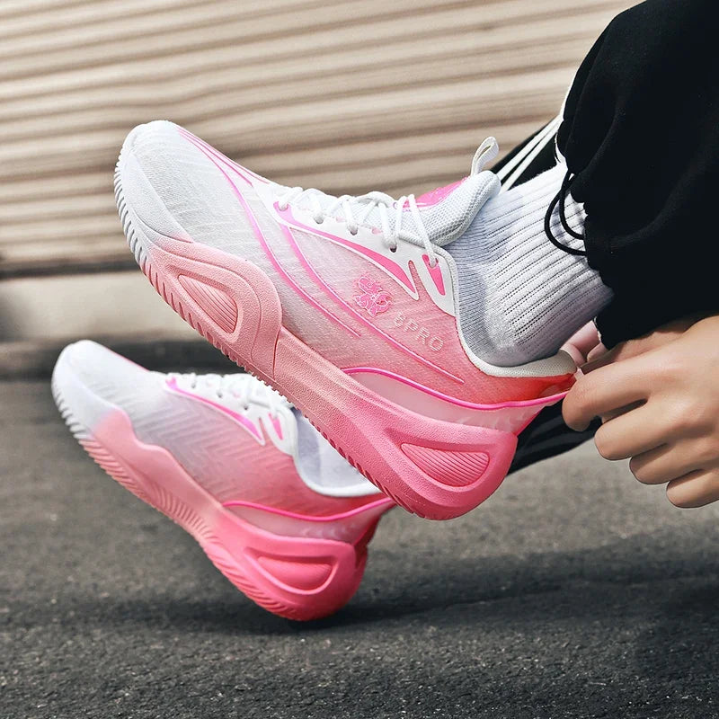 Men Basketball Shoes Unisex High Quality Sneakers Women Light Sports Shoes Outdoor Unisex Breathable Athletic Trainer Non-slip