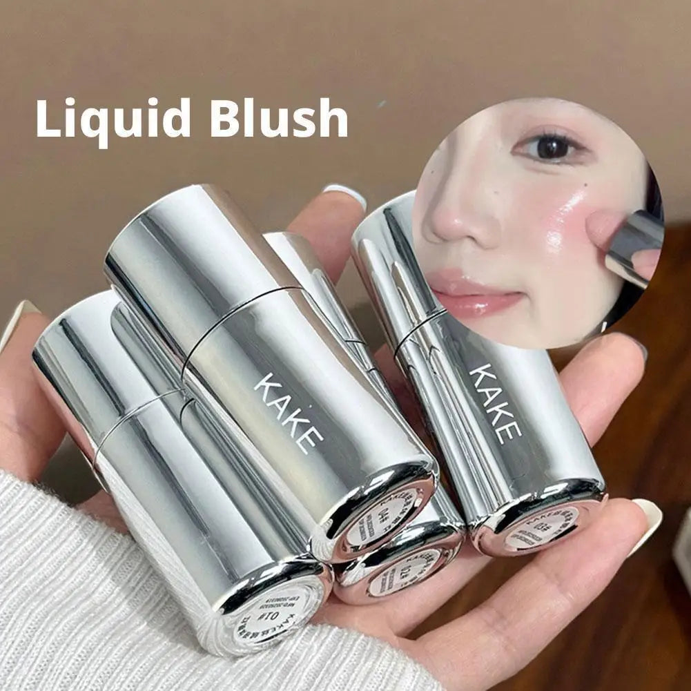 Velvet Liquid Blush Matte Sponge Head Blusher Natural Lasting Brighten Facial Contour Blush Tint Makeup