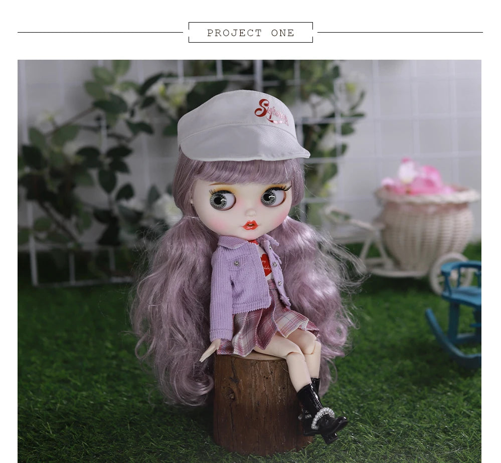 ICY DBS Blyth doll joint body temperament dress casual sports skirt toy anime set