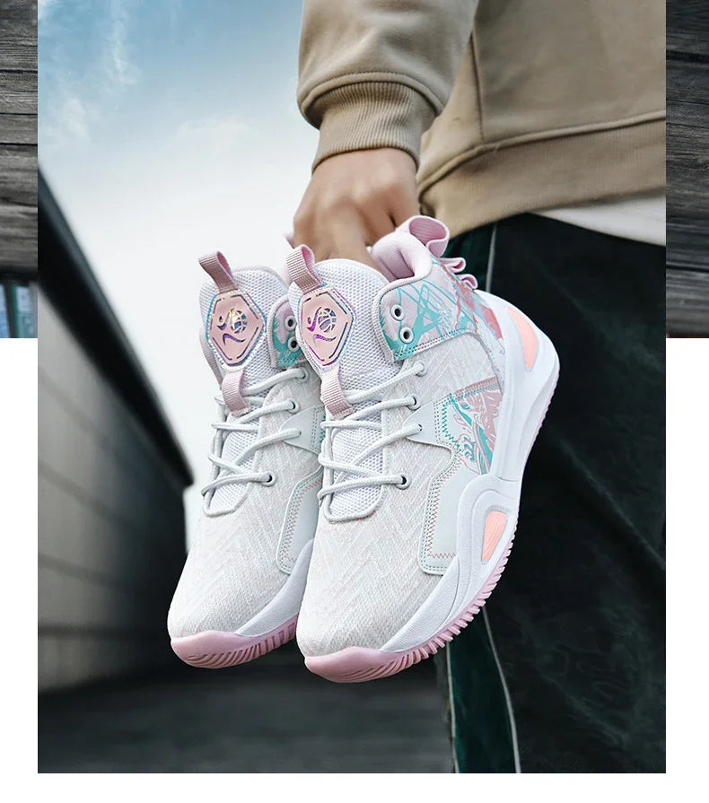 Men Basketball Shoes Trainer Unisex Breathable Athletic Sneakers Light Non-slip High Quality Unisex Outdoor Women Sports Shoes