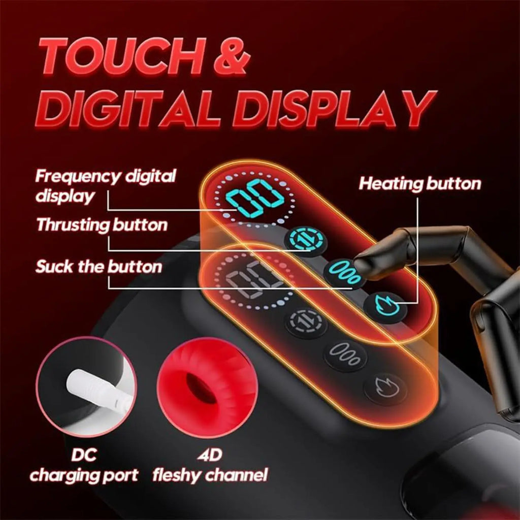 Male Masturbator Penis Pump - Automatic Men's Sex Toys with Sucking & Vibration Mode Stroker Pocket Pussy Hands Free Sex Machine