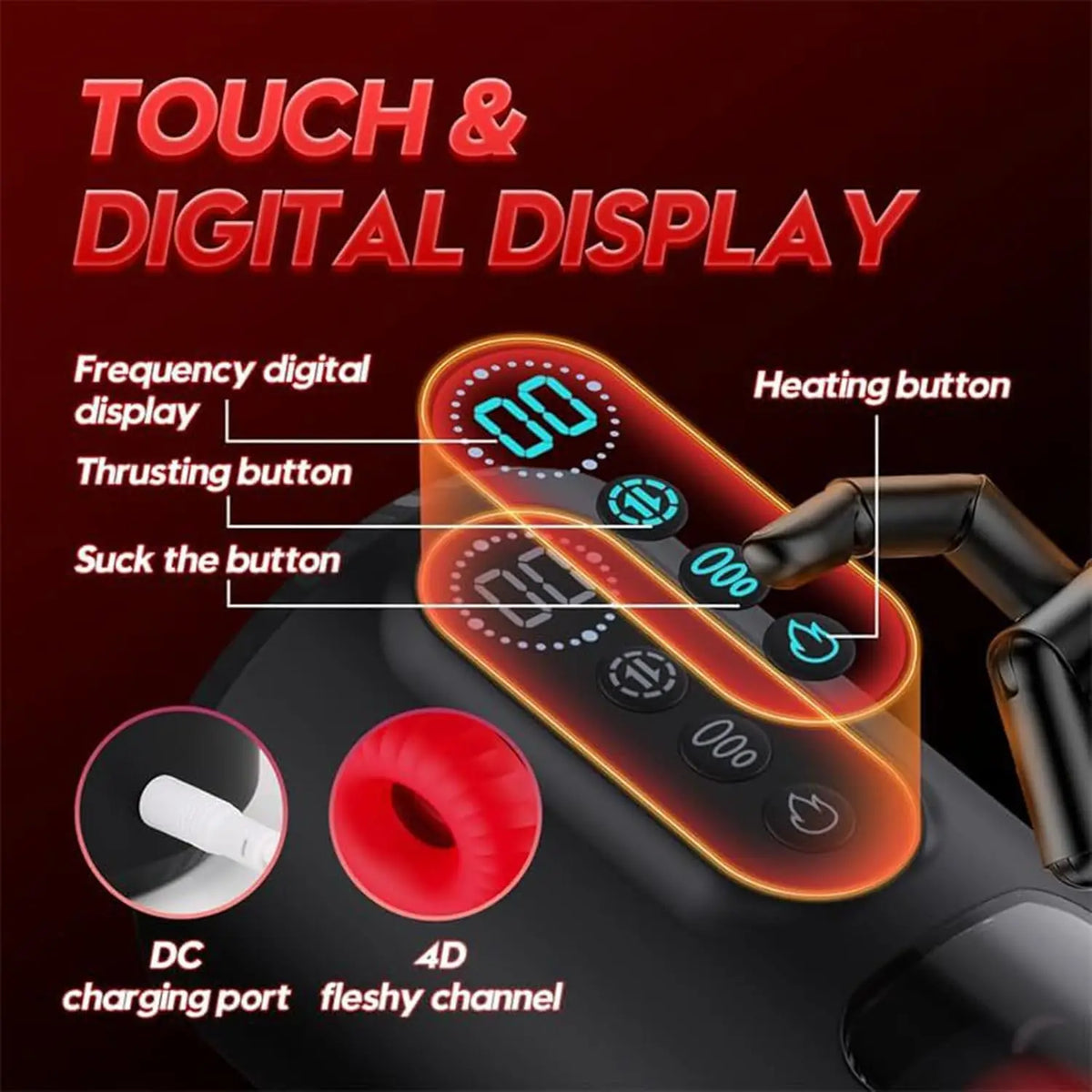 Male Masturbator Penis Pump - Automatic Men's Sex Toys with Sucking & Vibration Mode Stroker Pocket Pussy Hands Free Sex Machine